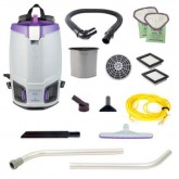 ProTeam GoFit 6 Backpack Vacuum w/ Xover Multi-Surface Tool and Two-Piece Wand - 6 quart
